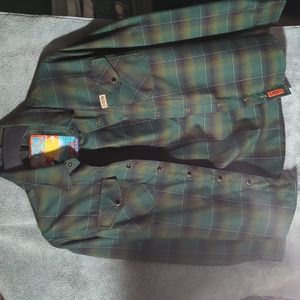 Flannel - Dixxon green plaid flannel